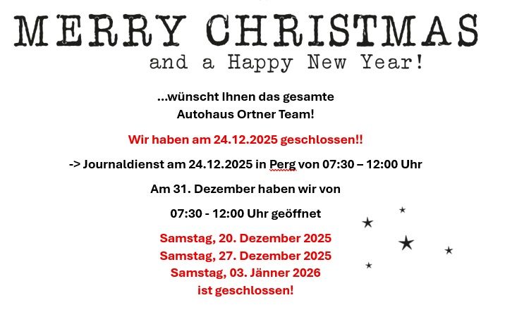 Während der Feiertage